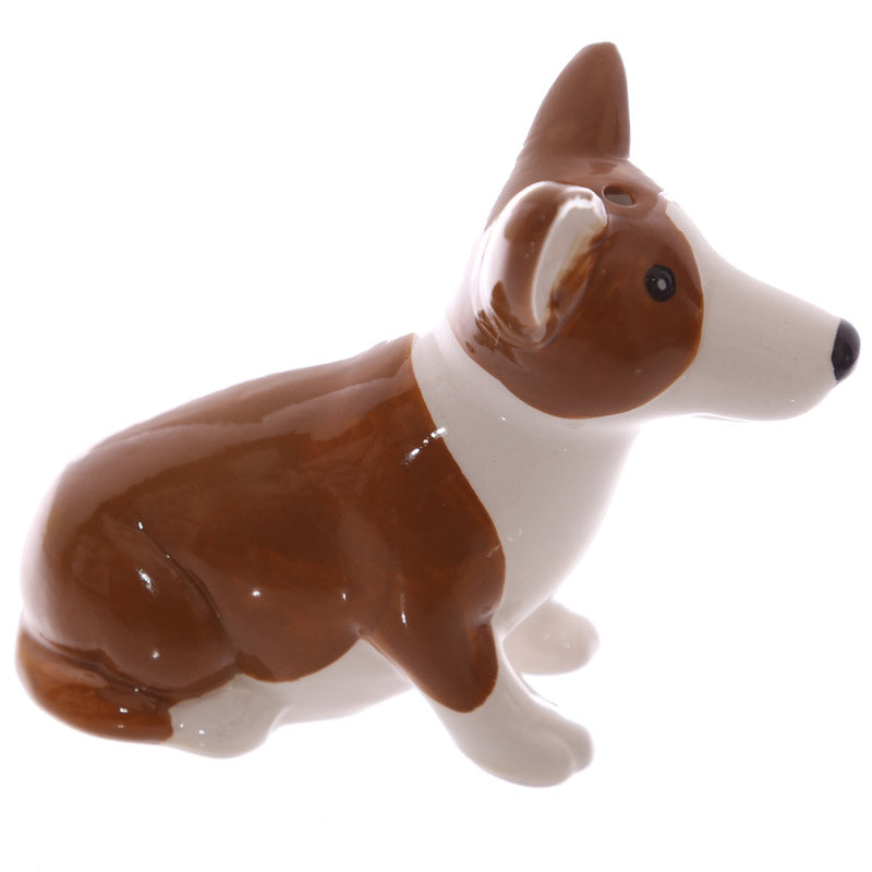 Royal themed Ceramic Salt & Pepper Set with Corgi