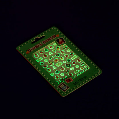 Jingle Bunch Christmas Nail Stickers - Festive Design 2