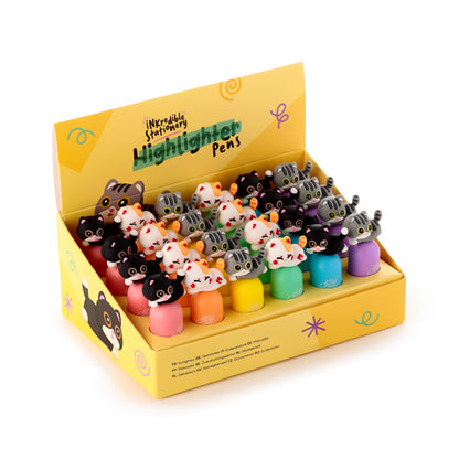 Cute Cat Shaped Lid Topper Highlighter in Pink