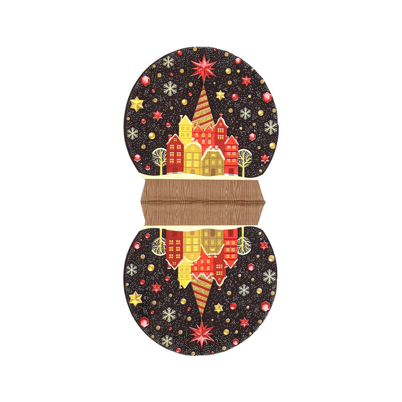 Christmas Snow Globe Napkin Design 4