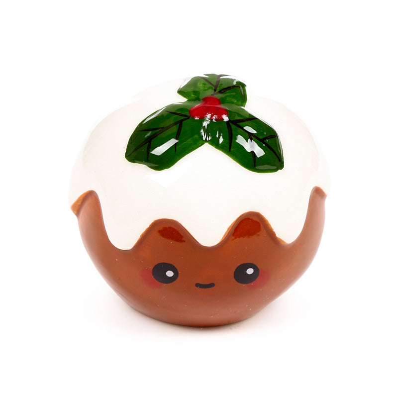 Foodiemals Christmas Pudding Ceramic Salt & Pepper Set - Detail View