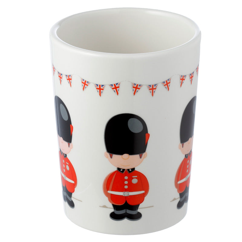 London Guardsman mug displayed with tea