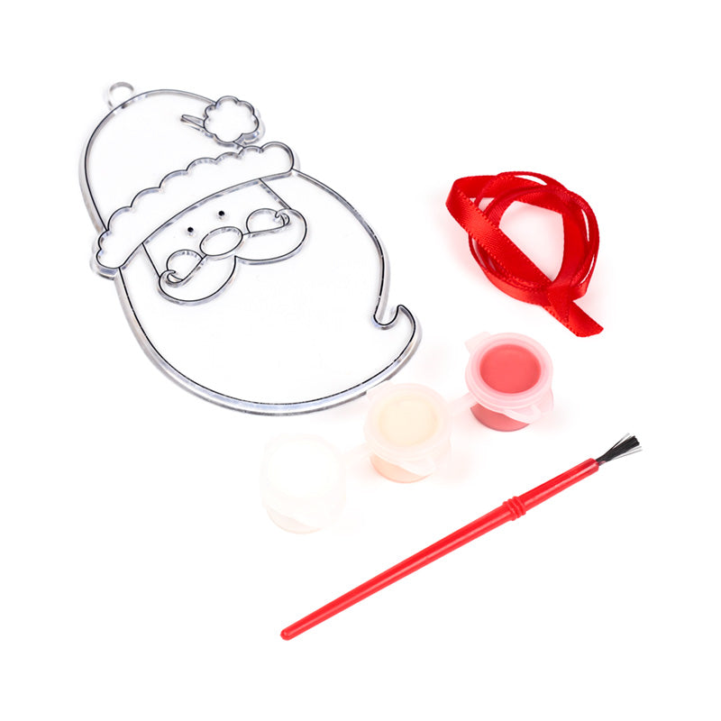 Painting the Jingle Bunch Christmas suncatcher