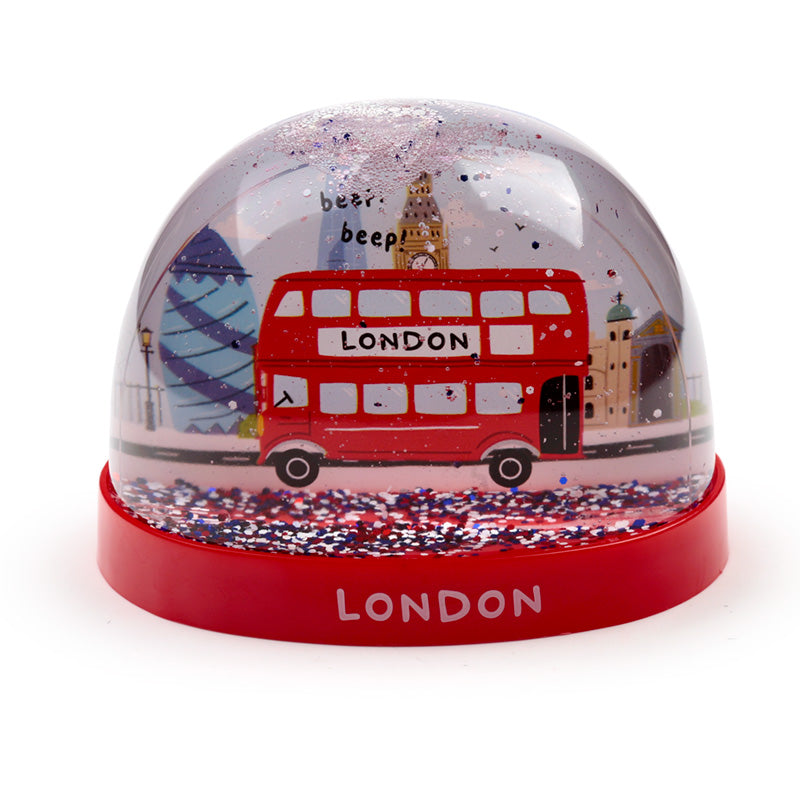 Collectable Snow Storm Large London Bus Snow Globe