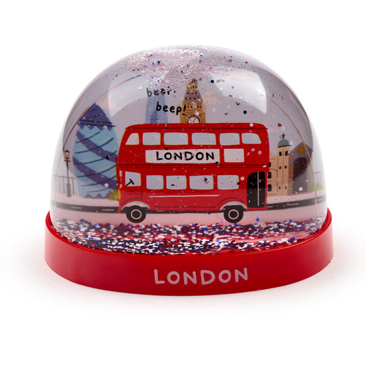 Collectable Snow Storm Large London Bus Snow Globe