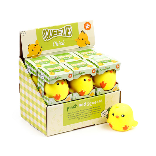 Springtime Chick Stretchy Squeezy Fidget Toy - Front View