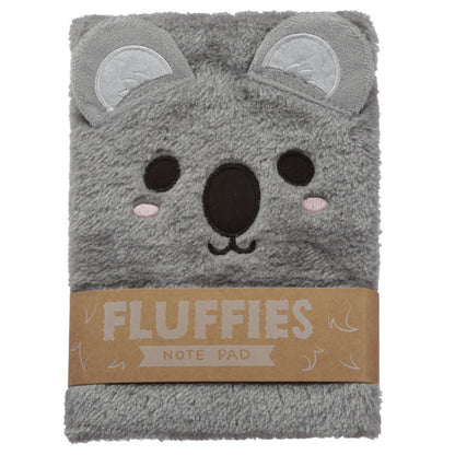 Plush A5 Notebook featuring Adoramals Koala design