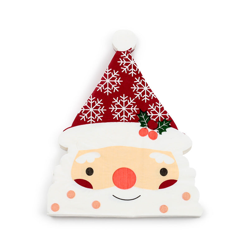 Christmas Santa Napkins displayed on a festive table