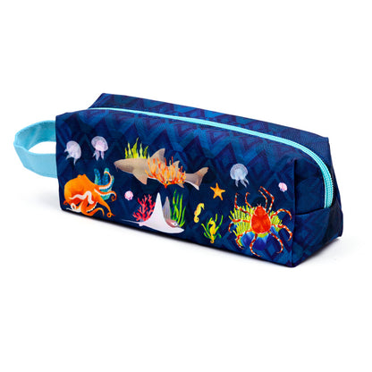 Marine Kingdom Pencil Case on a desk