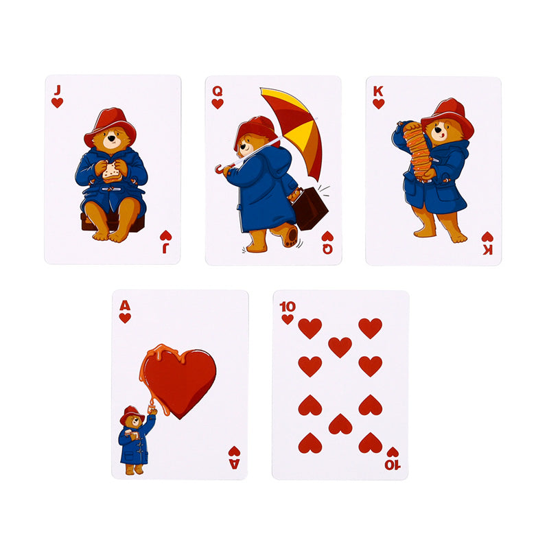 Paddington Bear Playing Cards in a decorative setting