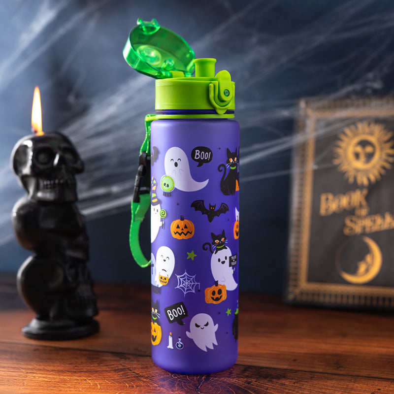 Durable spooky water bottle with pop top