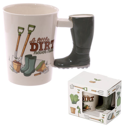 Giftable collectible Garden Wellington mug