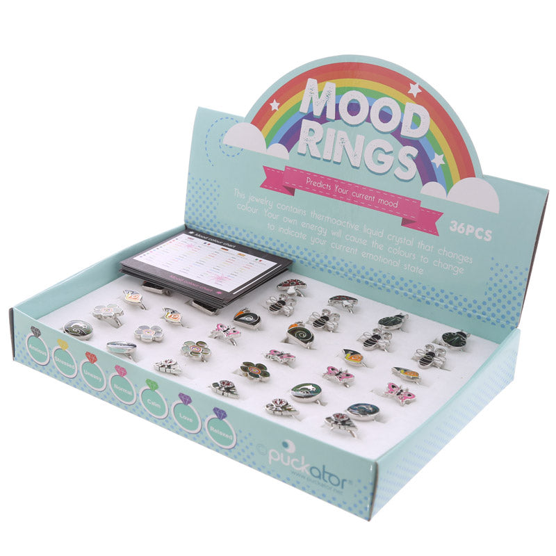 Mood Ring showcasing playful animal and flower motifs