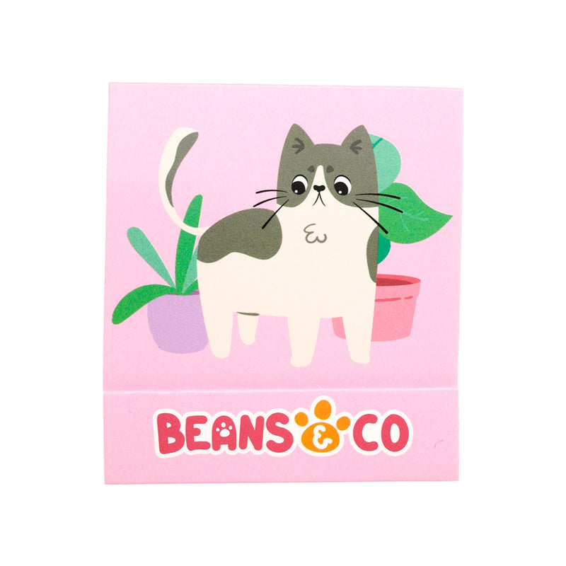 Nail File Matchbook with whimsical cat art