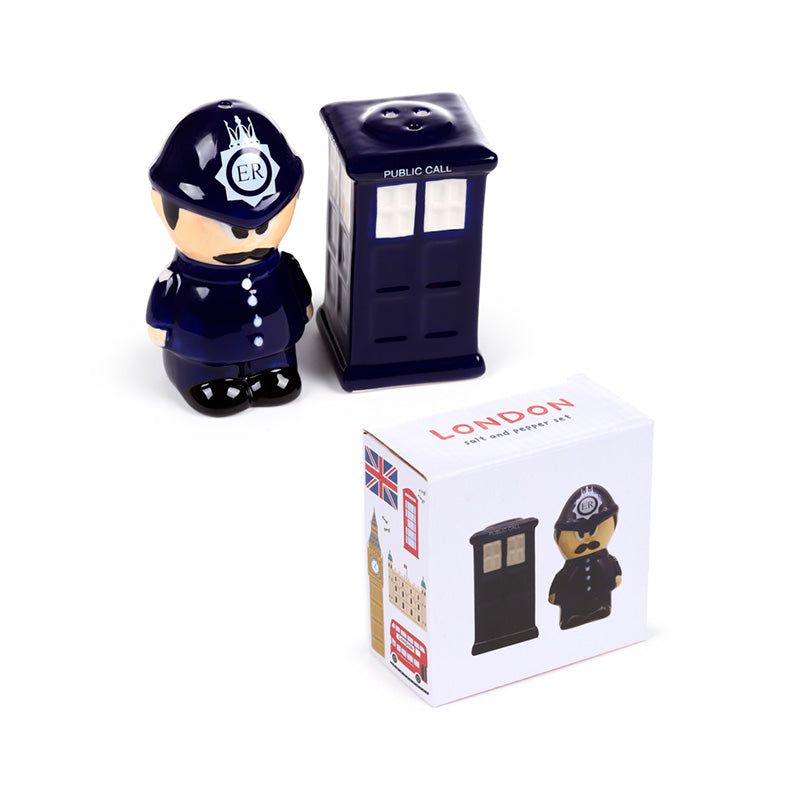 Playful home decor: Police Box and Policeman Set