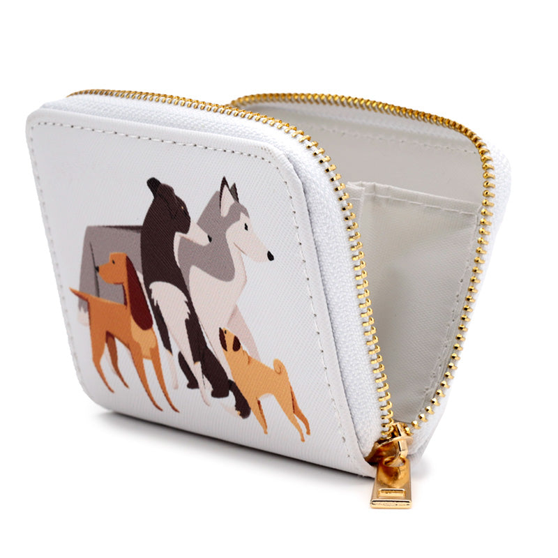 Barks Dog Small Zip Around Wallet - Close Up