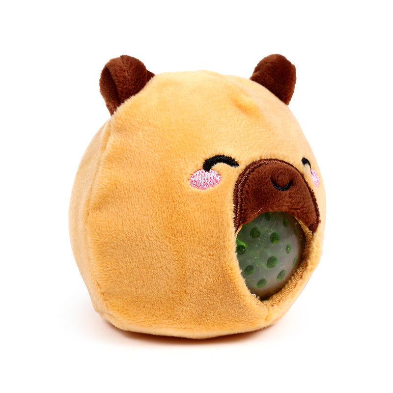 Adoramals Capybara Fidget Toy with cheerful background