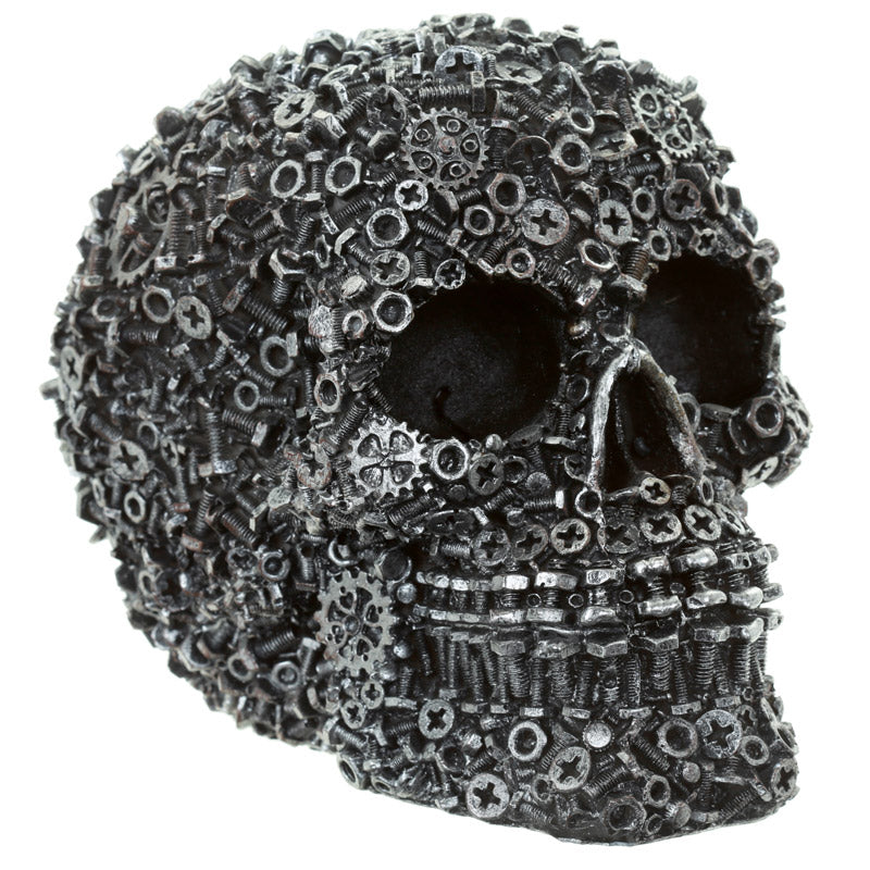 Gothic Collectable Nuts and Bolts Skull Decoration for home decor
