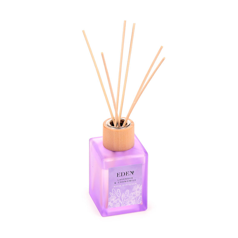 Eden Lavender & Chamomile Reed Diffuser in glass bottle