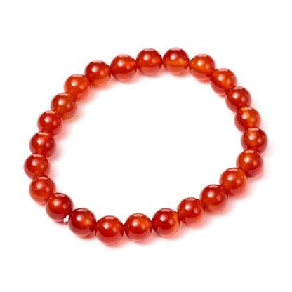 Handcrafted gemstone bracelet displayed elegantly