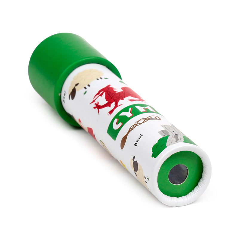 Welsh Dragon Kaleidoscope in a decorative setting