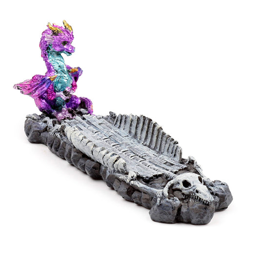 Elements Baby Dragon Skeleton Ashcatcher Incense Burner