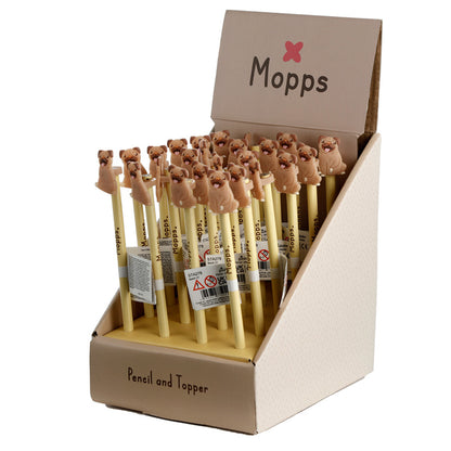 Mopps Pug Pencil with decorative elements