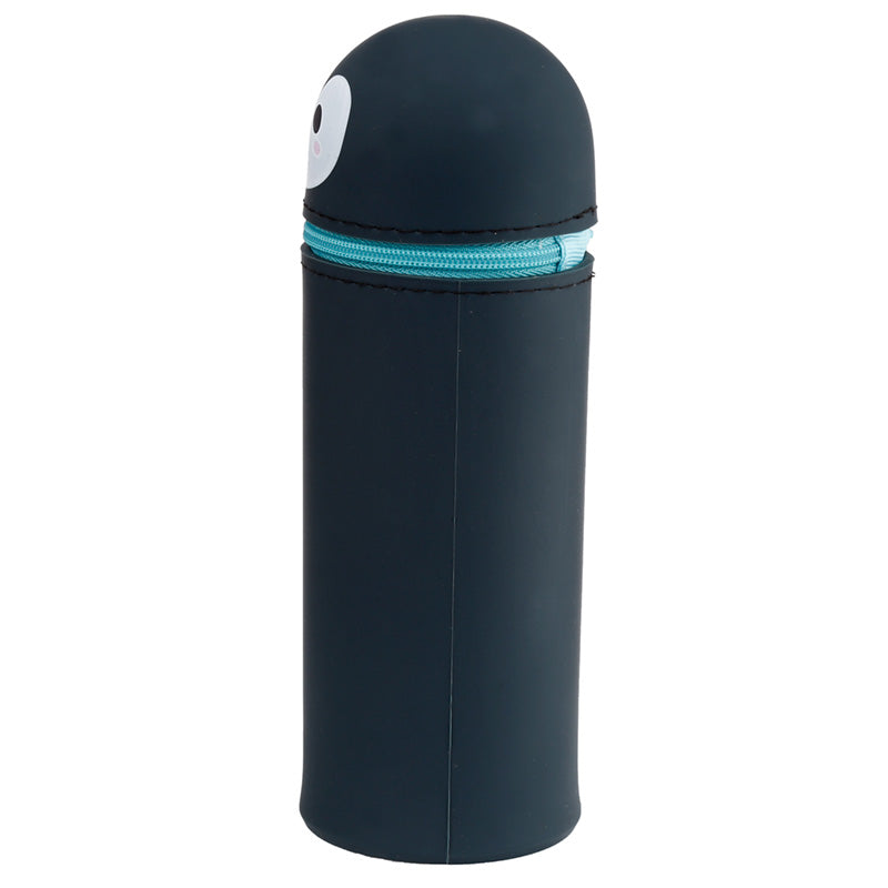 Adoramals Penguin Silicone Upright Pencil Case - Open View