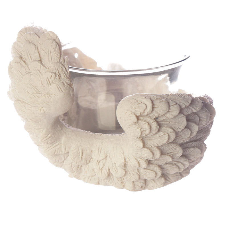 Winged White Angel Votive Holder gift idea