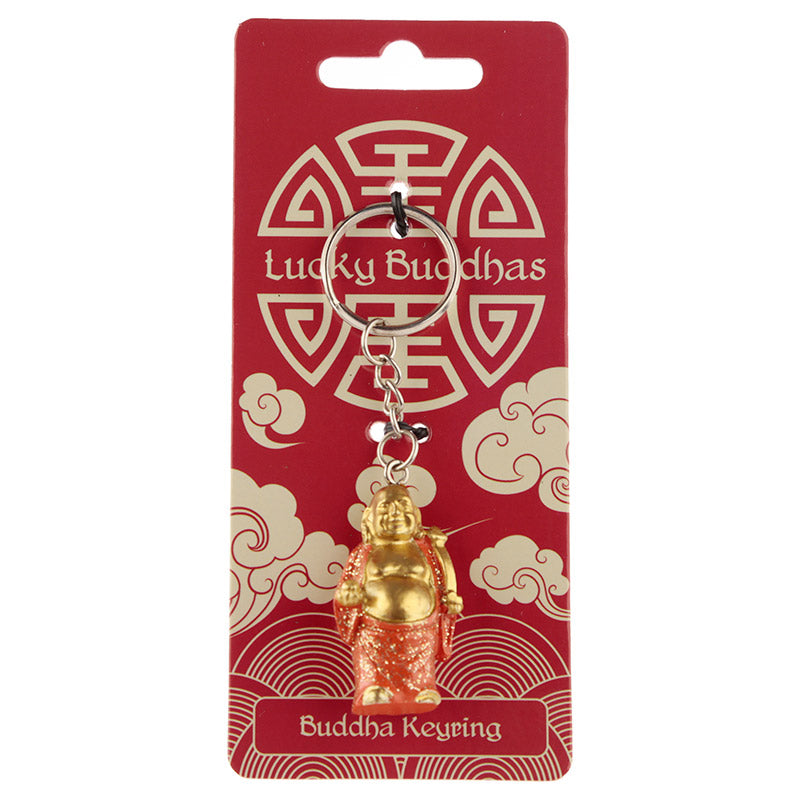 Lucky Buddha Novelty Keyring - charming accessory