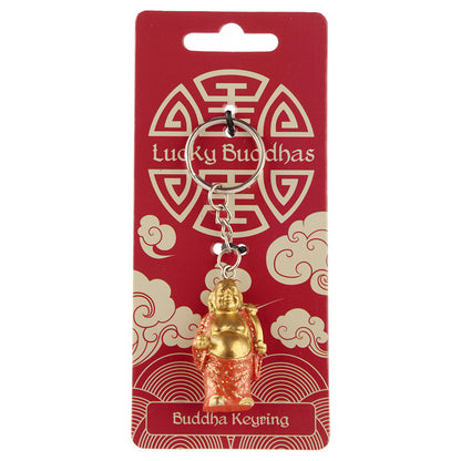 Lucky Buddha Novelty Keyring - charming accessory