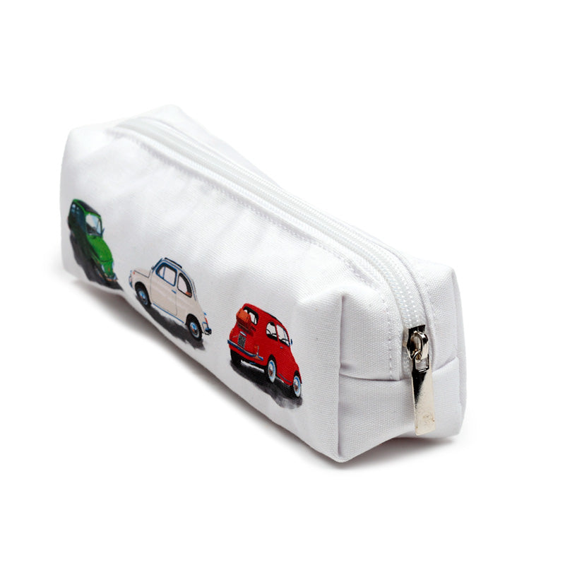 Fiat 500 Canvas Pencil Case - Decorative Item