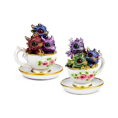 Elements Dragon Teacup with intricate dragon design