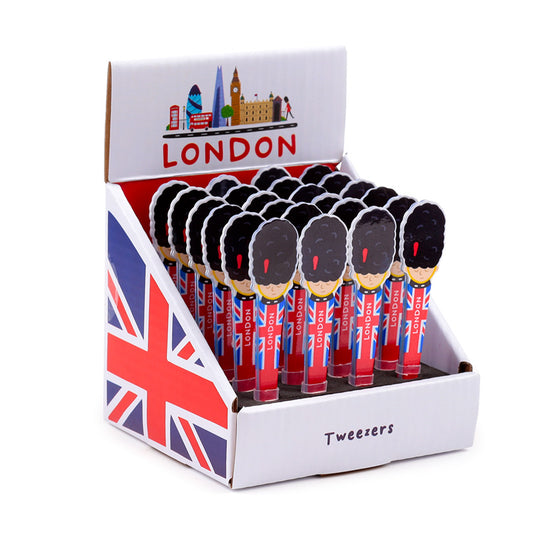 Shaped Tweezers featuring London Tour Guardsman