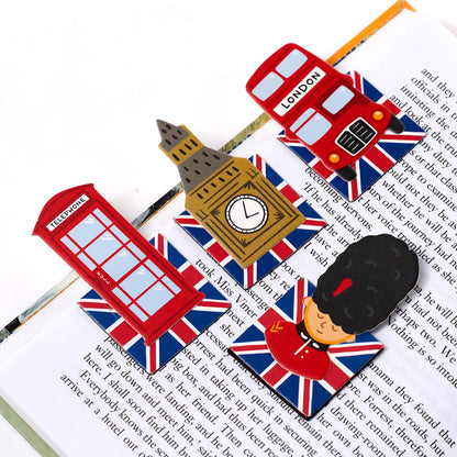 Decorative bookmarks inspired by London attractions