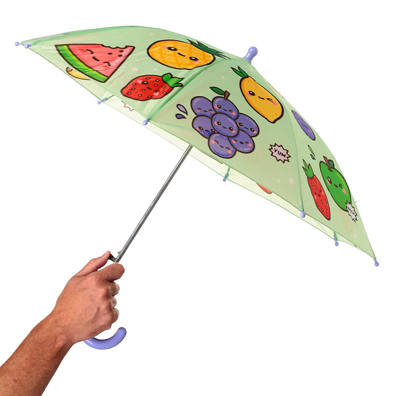 Vibrant Foodiemals Kids Umbrella open
