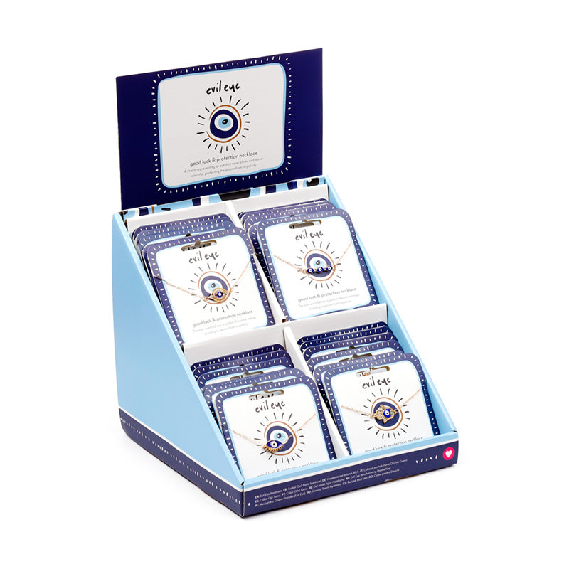 Exquisite Evil Eye Necklace with oil drip finish