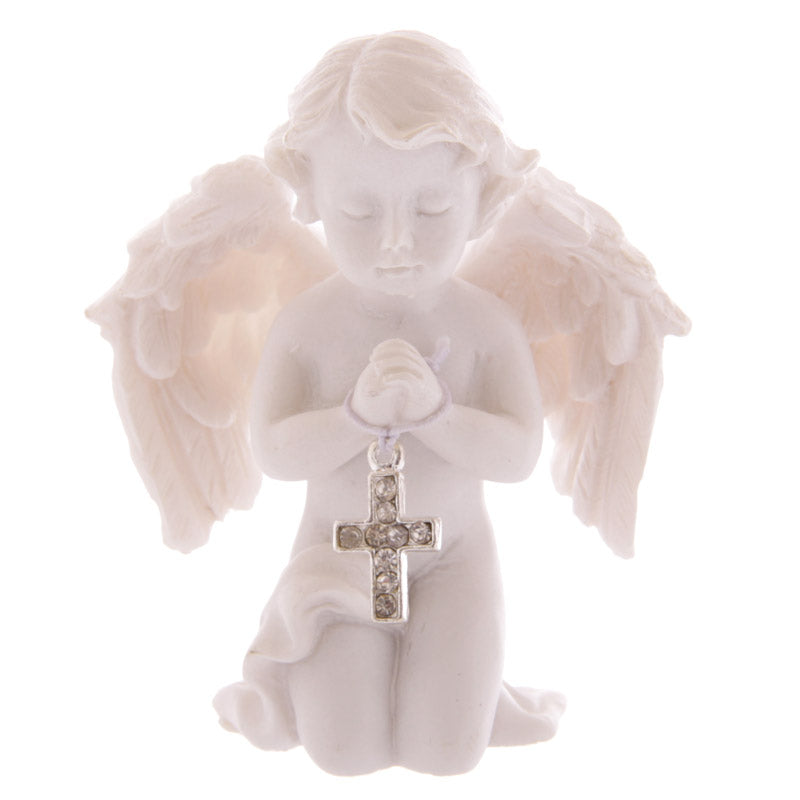 Lightweight cherub figurine for easy display