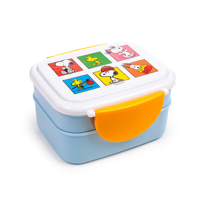 Peanuts Snoopy & Woodstock Bento Clip Lock Lunch Box