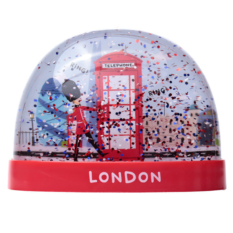 Decorative ornament snowstorm London Telephone Box