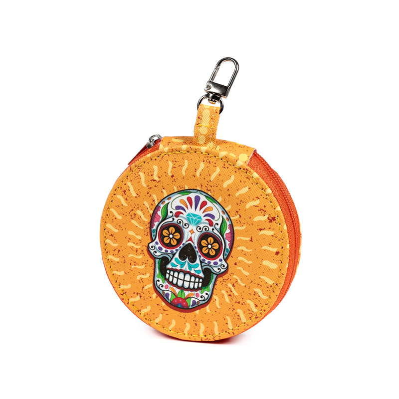 Compact and stylish Day of the Dead manicure set