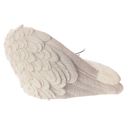 Winged White Angel Votive Holder in home decor