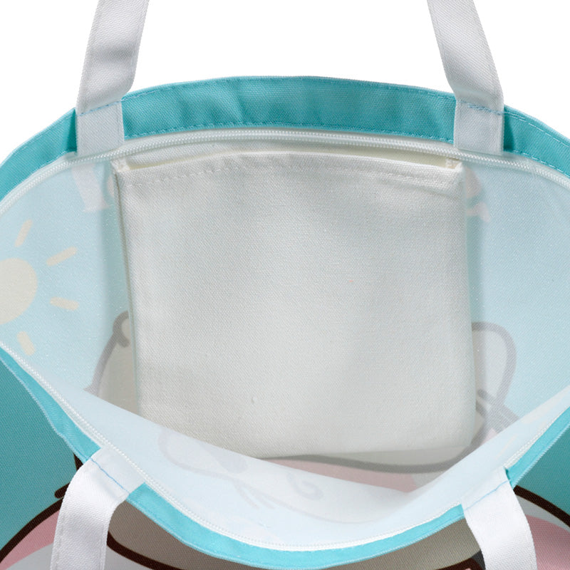 Pusheen the Cat Polyester Beach Bag - Lifestyle Image