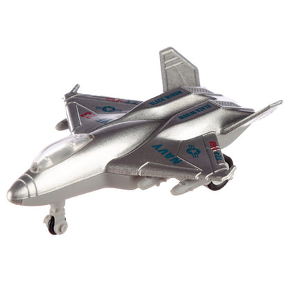 Pull Back Action Toy Fighter Jet Plane - In Use
