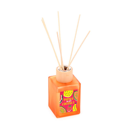Summer Fruits Papaya & Coconut Reed Diffuser in glass bottle