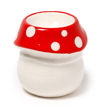 Ceramic Egg Cup - Fairy Toadstool House close-up