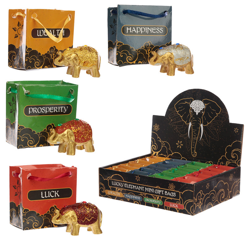 Cute collectable glitter elephant figurine