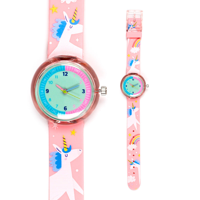 Close-up of Unicorn Magic Analogue Watch dial
