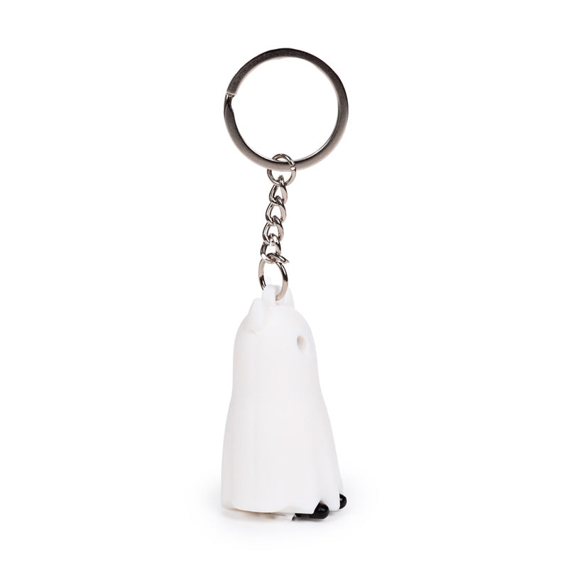 3D PVC Spooky Ghost Keyring as a collectible gift