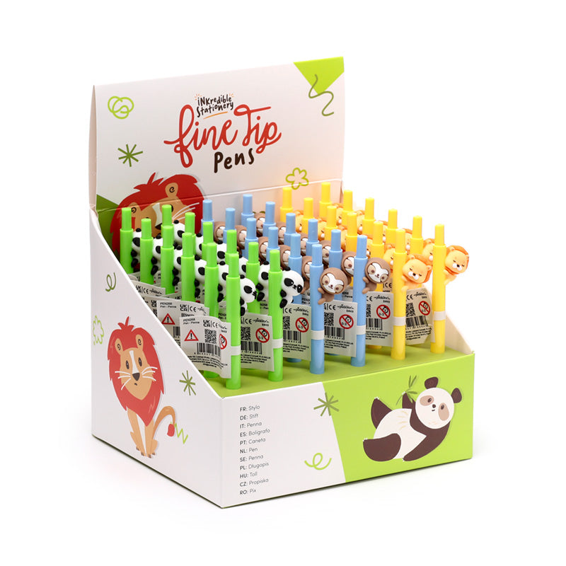 Hug Me Zooniverse Fine Tip Pen with whimsical topper